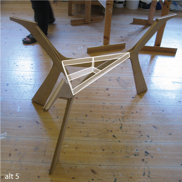 alternate solution 5: "deep" triangular inside structure