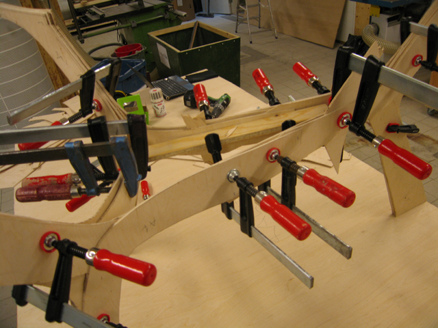 Close-up of assembly