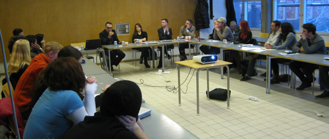 110210 Michael Speaks in the seminar with students from Perfromative Design and Architectures of Interdisciplinarity